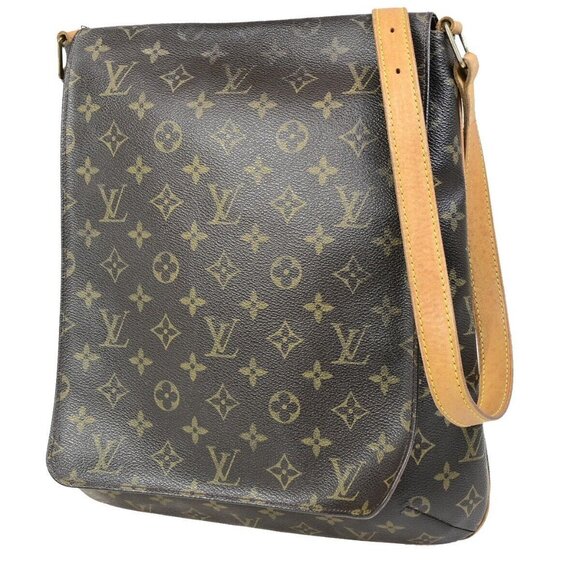 LOUIS VUITTON Musette Shoulder Bag Monogram Leather Brown Spain - Picture 1 of 16